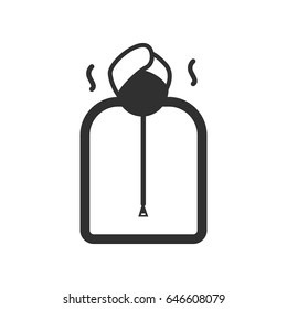 Thin line sauna icon