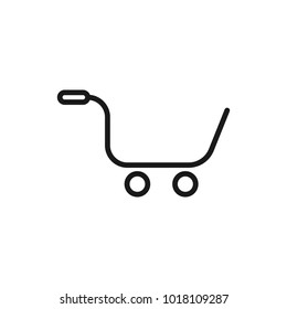 Thin line shopping cart icon set for mobile concepts and web apps.. Collection modern infographic logo and pictogram.