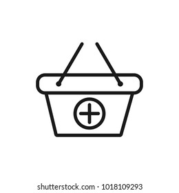 Thin line shopping cart icon set for mobile concepts and web apps.. Collection modern infographic logo and pictogram.