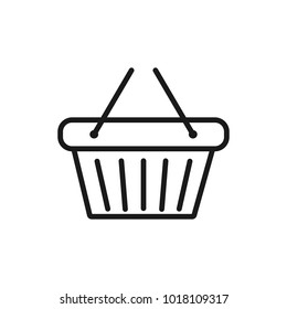 Thin line shopping cart icon set for mobile concepts and web apps.. Collection modern infographic logo and pictogram.