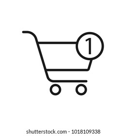 Thin line shopping cart icon set for mobile concepts and web apps.. Collection modern infographic logo and pictogram.