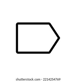 thin line simple arrow icon