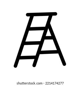 thin line simple ladder icon