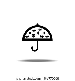 Thin Line Single Icon - Umbrella