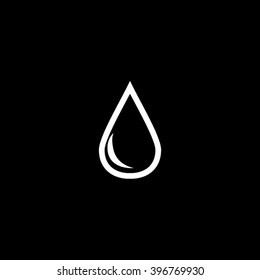Thin Line Single Icon - Water / Rain Drop
