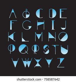 Thin line style, linear modern font, typeface made in minimalistic style. Latin alphabet letters. Vector design element. Type for cards, poster, banners, prints, logotypes.