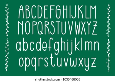 Thin line style, linear uppercase and lower case modern font, typeface, minimalist style. Latin alphabet letters. Vector design element.