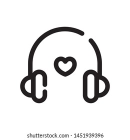 Thin Line symbol or Icon with black stroke of support customer service for website and app phone. isolated. vector. 