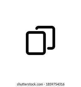 thin line UI duplicate icon suitable for website, mobile, apps store, landing page, presentation, and more. With editable stroke 28x28 pixel perfect.