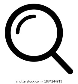 Thin line user magnifying glass icon. Fully editable. Royalty free.
