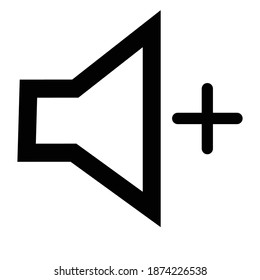 Thin line user speaker volume icon. Fully editable. Royalty free.