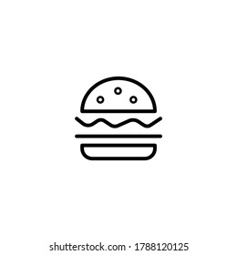 Thin line vector hamburger icon