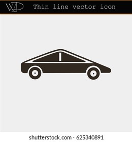 Thin line vector icon car