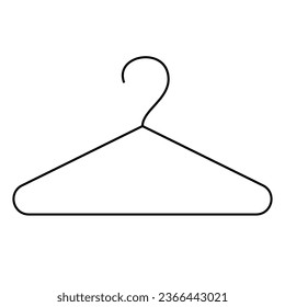 Thin line vector icon hanger. Flat design. Illustration