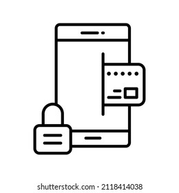 thin line vector safe transaction icon