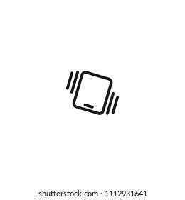 thin line Vibrate icon