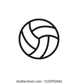thin line volleyball icon
