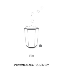 Thin line Waste recycling