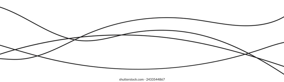 	
Thin line wavy abstract background. Vector illustration