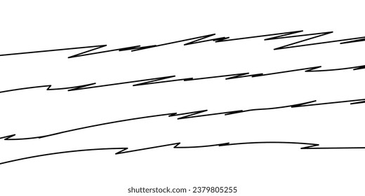 Thin line wavy abstract vector background. Curve wave. Line art striped graphic template. Vector illustration.