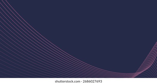 Fondo ondulado de línea delgada. Las líneas negras Abstractas ondulan el movimiento de la curva en el Vector blanco del fondo. Gráfico de líneas curvas delgadas de onda abstracta roja para diseño eps10