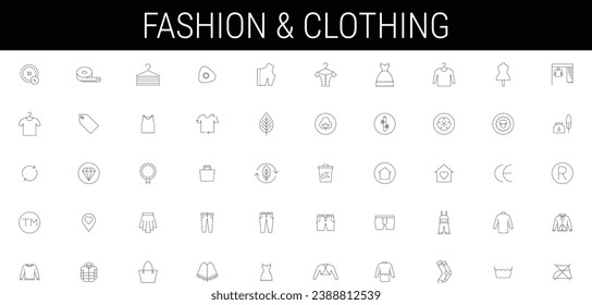 thin line web icon set. Outline icons collection. Simple vector illustration.