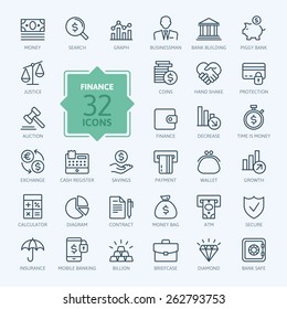 Thin line web icon set - money, finance, payments  - Shutterstock ID 262793753
