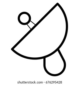 thin line Wireless antenna icon