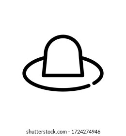 Thin linear icon cowboy hat suitable for holiday, trip, mobile, website, and more.with editable stroke 48x48 pixel perfect on white background