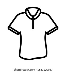 Thin linear signs for clothes store. Clothing, fashion flat line icon. Nice T-Shirt for UI and templates