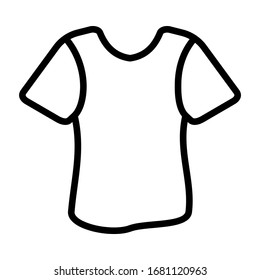 Thin linear signs for clothes store. Clothing, fashion flat line icon. Nice T-Shirt for UI and templates