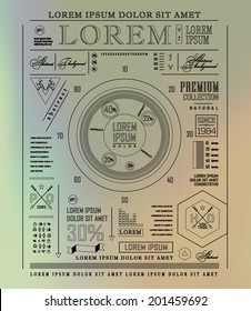 Thin linebusiness Infographics, plat elements. Options, diagram on blur landscape can be used for workflow layout, banner, step up options,  number options,  web template