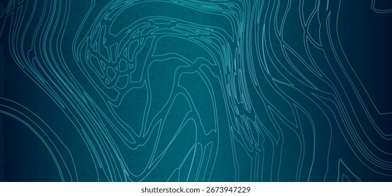 Thin lines abstract vector dark blue background. Mystical beautiful backdrop for decor, posters, covers or wallpapers.