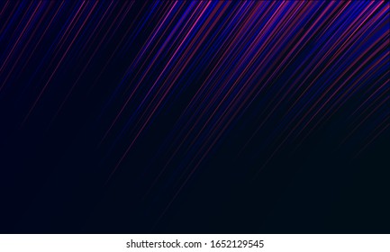 Líneas delgadas de color azul y rosa. Velocidad de fondo abstracta para banner, afiche, revista, presentación. Diseño deportivo de movimiento dinámico. Elementos gráficos de tecnología empresarial. Ilustración del vector