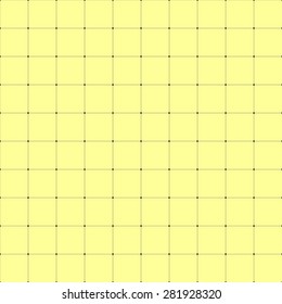 Thin lines crossed circles bright yellow background. Pattern background similar to paper.