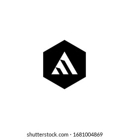 Ligera elegante letra A logo.