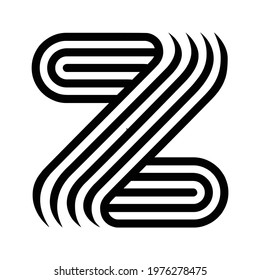 Thin lines elegant letter Z logo