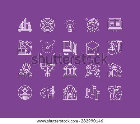 Thin lines icons set of big data center graph, cloud computing system, internet protection password access, technical instrument. Modern infographic outline vector design simple logo pictogram concept