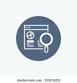 Thin lines icons set of seo