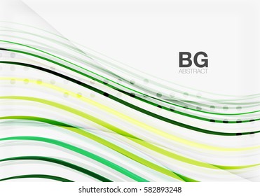 Thin lines wave abstract background. Vector template background for workflow layout, diagram, number options or web design