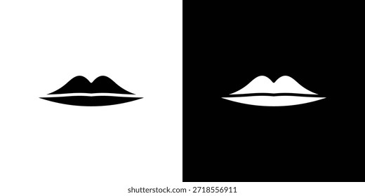 Thin lips icon vector illustration - high quality black style vector icons