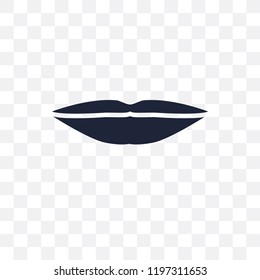 Thin lips transparent icon. Thin lips symbol design from Human Body Parts collection.