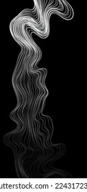 Thin and long noodle vector material