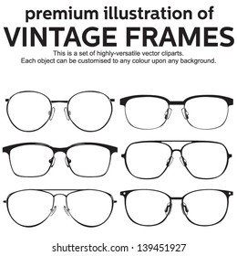 thin metal framed geek glasses vintage style