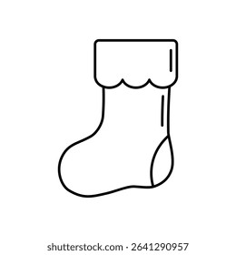 Thin outline icon design for Christmas surprise