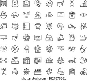 Thin outline vector icon set with dots - social distancing vector, avoid contacts, winner, goal, growth, Plant, job interview, hr policies, Car repair service, Ranking, Online library, Idea, Folder