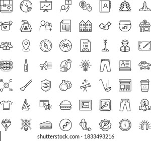 Thin outline vector icon set with dots - wash hands vector, hr software, Hairdressing salon, Computer repair, Pay per click, Target Audience, Small business, front end, Graphic tablet, creative idea