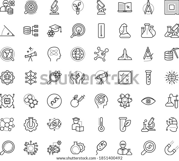 Thin outline vector icon set with dots\
- eLearning vector, Self learning, Artificial Intelligence,\
Autonomous, Deep, AI Architecture, Cognitive Science, Computer\
Vision, Decision, Magnifier,\
divider