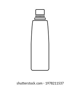 Thin outlines of bottle icon.