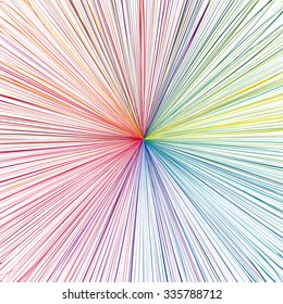 Thin rainbow line, abstract background. Vector illustration, EPS10.